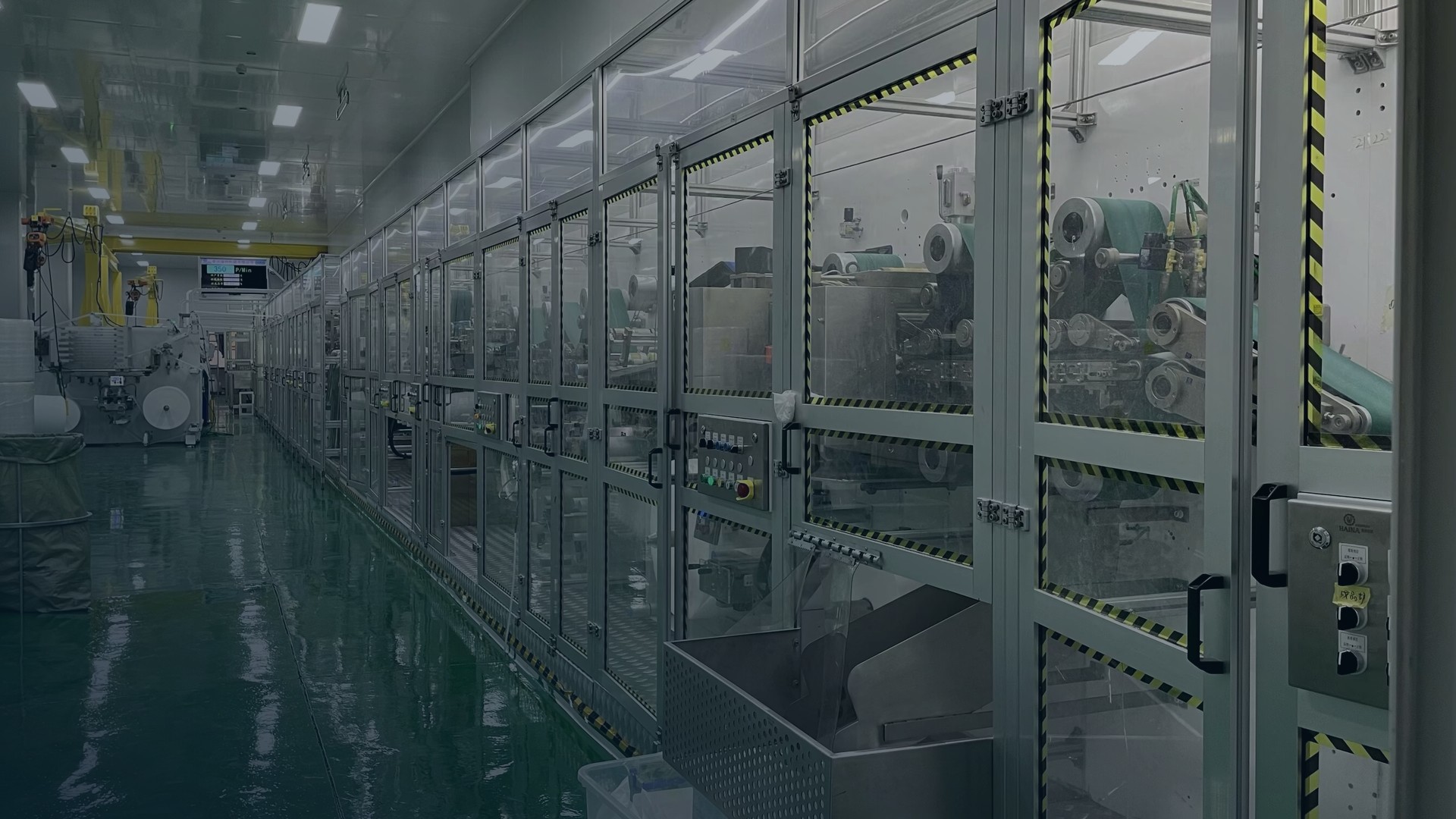 Automated hygiene product manufacturing line